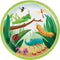 Witbaard Feestbordjes Birthday Bugs 23 Cm Karton Groen 8 St