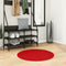 vidaXL - Vloerkleed - OVIEDO - laagpolig - Ø - 80 - cm - rood