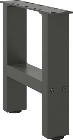 vidaXL - Salontafelpoten - 2 - st - 30x(30-31) - cm - staal - antracietkleurig