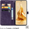 iMoshion Hoesje Geschikt voor Oppo Reno 9 Pro (5G) / Reno 9 (5G) Hoesje Met Pasjeshouder - iMoshion Mandala Bookcase - Paars