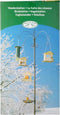 Esschert Design Voederstation - Vogelvoederhuisje - Groen - 75 cm x 75 cm x 300 cm