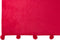 J-Line Plaid Pompom - fleece deken - polyester - fushia - 170 x 130 cm - woonaccessoires
