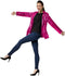 Dressforfun Paillettenjas - Dameskostuum - Glinsterende pailletten - Pink XXL
