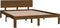 vidaXL - Bedframe - massief - grenenhout - honingbruin - 140x200 - cm