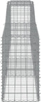 vidaXL - Schanskorven - 8 - st - gewelfd - 400x50x80/100 - cm - gegalvaniseerd - ijzer