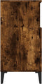 vidaXL - Dressoir - 60x35x70 - cm - bewerkt - hout - gerookt - eikenkleurig