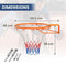 Coast - Basketbalring 45 cm - Weerbestendig net - Zwart