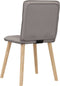 vidaXL - Eetkamerstoelen - draaibaar - 2 - st - stof - taupe