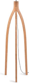 GOOD&MOJO Vloerlamp Java - Bamboe/Zwart - 50x50x145cm - Driepoot - - Staande lampen voor Woonkamer - Slaapkamer