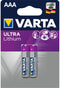 Varta AAA Micro - Lithium Batterijen - 8x krachtiger - (2 stuks)