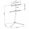 VDD Tv standaard - 70 inch - 52x89x134cm - Zwart