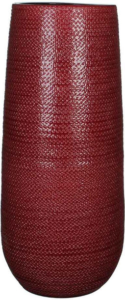 Mica Decorations Ronde Gabriel Vaas - H60 x Ø24 cm - Bordeaux