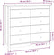 vidaXL - Dressoir - 100x40x90 - cm - massief - grenenhout - wasbruin