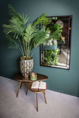 PTMD djay zwart spiegel antiek glas en metalen fra