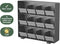 BRASQ Thee Organizer TB200 - Theedoos 12 vaks - Ruimtebesparend - Zwart