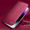 Qialino - Geschikt voor iPhone 14 Pro - Leren bookcase hoes - Croco Roze