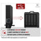 Atlantis A03-OP1302-RC - UPS online ononderbroken stroomvoorziening - dubbele conversie zuivere sinusgolf 1300VA 900W LCD-display USB RS-232 8 IEC-uitgangen SNMP-slot 2x12V-9AH