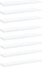 vidaXL - Wandschappen - 8 - st - 40x10x1,5 - cm - bewerkt - hout - wit
