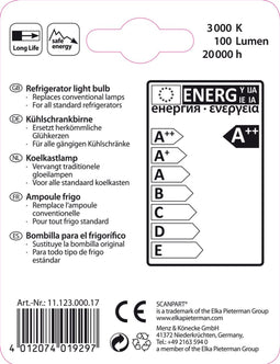 Scanpart koelkastlamp E14 LED - 15W - Koelkast lampje - 100 lm helder licht - 1 stuk