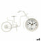 Bordsklocka Fiets - Wandklok Metaal 33 x 21 x 4 cm - Wit (4 stuks)