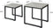 SoBuy FBT42-HG - Bijzettafel Set van 2 - Modern design - Grijs (2 stuks)