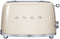 Smeg TSF01CREU - Broodrooster - 950W 2 sleuven 6 bruining-niveaus Crème
