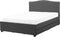 MONTPELLIER - Bed opbergruimte LED - Grijs - 180 x 200 cm - Polyester