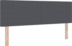 vidaXL - Hoofdbord - Simpel - Design - Donkergrijs - 160 - cm - Corduroy - Stof