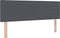 vidaXL - Hoofdbord - Simpel - Design - Donkergrijs - 160 - cm - Corduroy - Stof