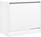 Schoenenkast 80x42x69 cm bewerkt hout wit