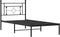 vidaXL - Bedframe - met - hoofdbord - metaal - zwart - 90x200 - cm