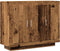 vidaXL - Dressoir - 92x35x75 - cm - bewerkt - hout - oud - houtkleurig