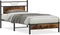 vidaXL - Bedframe - zonder - matras - hout - gerookt - eikenkleurig - 100x200 - cm