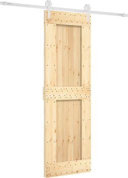 vidaXL - Schuifdeur - met - beslag - 70x210 - cm - massief - grenenhout
