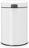 Brabantia NewIcon - Prullenbak - 3 liter - Wit