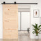 vidaXL - Schuifdeur - 90x1,8x204,5 - cm - massief - grenenhout - wit