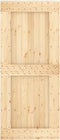 vidaXL - Schuifdeur - met - beslag - 90x210 - cm - massief - grenenhout