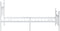 vidaXL - Bedframe - met - hoofd- - en - voeteneinde - metaal - wit - 107x203 - cm