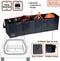BLACK+DECKER Kofferbak Opbergbox - 110 x 30 x 30 CM - 5 Vakken - Opvouwbaar - Met Handvatten - Zwart