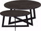 Salontafel Mees set van 2 - salontafels zwart - ronde salontafels 60 en 70 cm