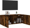 vidaXL - Tv-meubel - wandgemonteerd - 100x30x41 - cm - gerookt - eikenkleurig