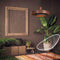 Anne Lighting Flinter - hanglamp - bruin eiken - Ø 50cm - E27