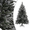 vidaXL - Kunstkerstboom - met - sneeuw - 120 - cm - PVC - en - PE - groen