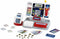 Klein Toys elektronische kassa - afneembare tablet met rekenmachinefunctie en scanner - grijs rood