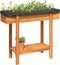 vidaXL - Plantenbak - verhoogd - 90x30x75 - cm - massief - acaciahout