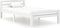 vidaXL - Bedframe - massief - grenenhout - wit - 100x200 - cm