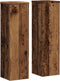 vidaXL - Plantenstandaards - 2 - st - 17x17x60 - cm - bewerkt - hout - oud - houtkleurig