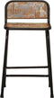 vidaXL - Barkrukken - 2 - st - 46x35,5x70 - cm - massief - gerecycled - hout
