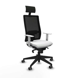 Bureaustoel met hoofdsteun Piqueras y Crespo 4B066G1 Wit