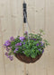 Hanging basket zomerbloeiers paars/blauw h25 cm